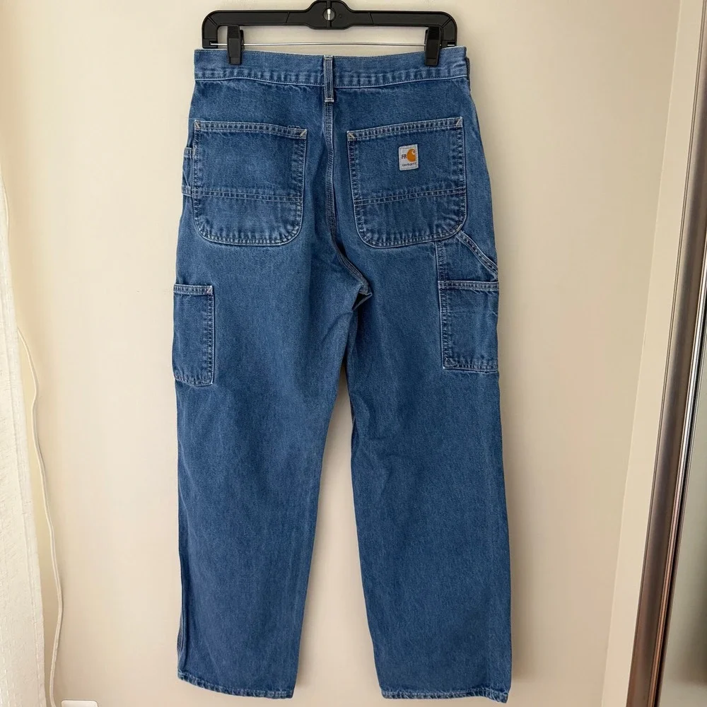 Carhartt FR FRB13-DNM Flame Resistant Carpenter Jeans Blue Denim 31x32 CAT 2